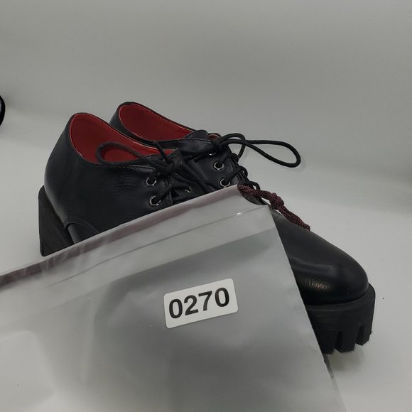 Herstyle Women's Leather Black Platform Shoes Size 7.5 - Picture 9 of 9